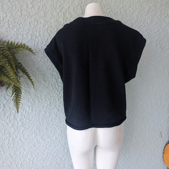 Maeve short sleeve sweater top size m black - Picture 4 of 4